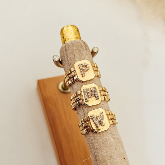 Anillo Chunky Initial